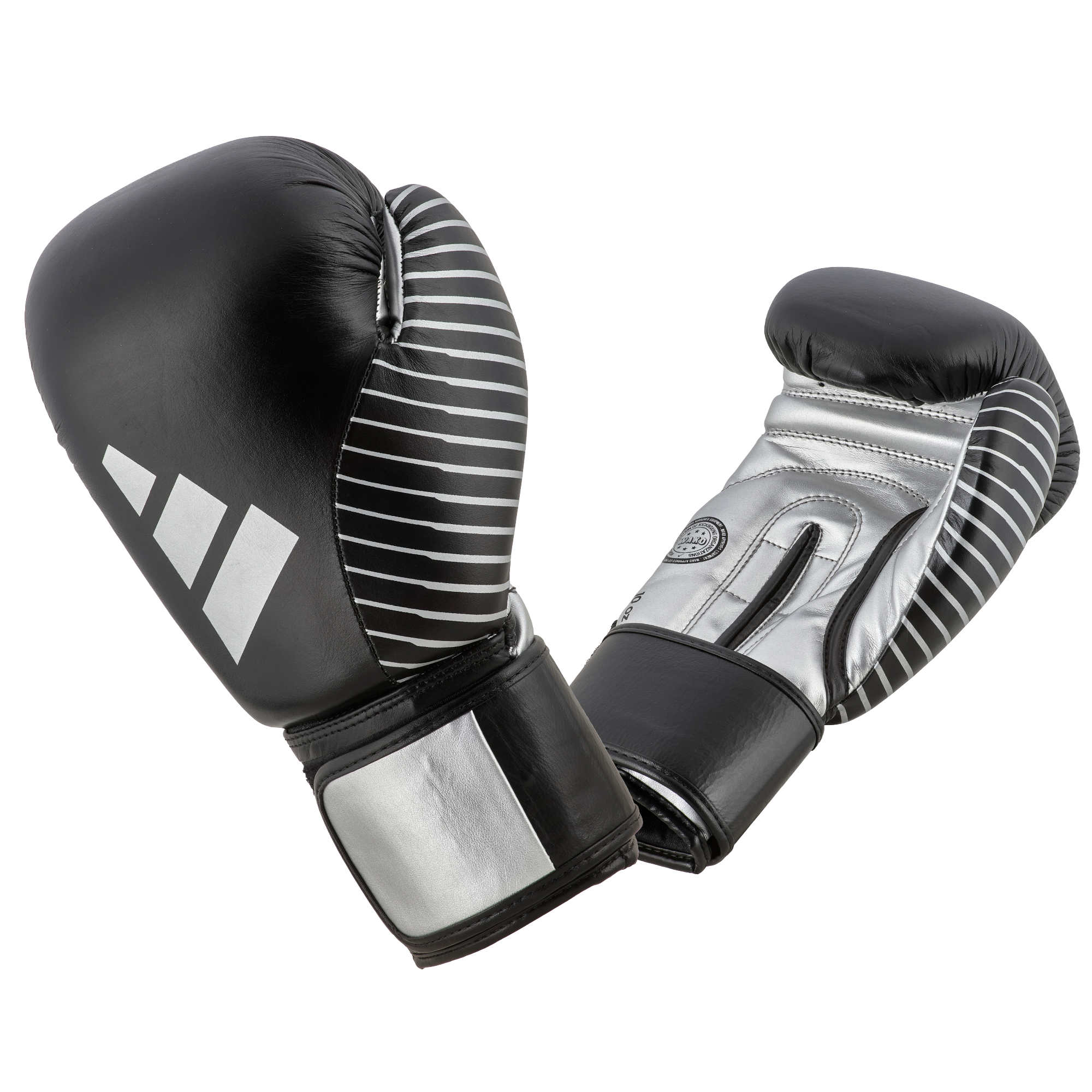 Ju Sports adidas Kickboxing Wettkampfhandschuh black/silver, adiKBWKF200